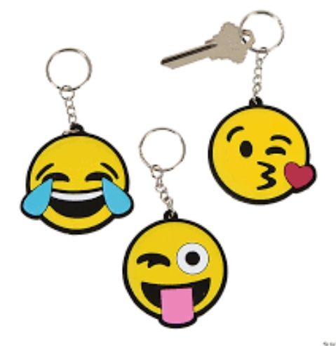 Yellow Smiley Face Emoji soft pvc Keychain filling machine